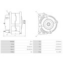 Alternator Fiat DUCATO 160 3.0-1