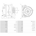 Alternator Lister Petter ST1 SERIES-5